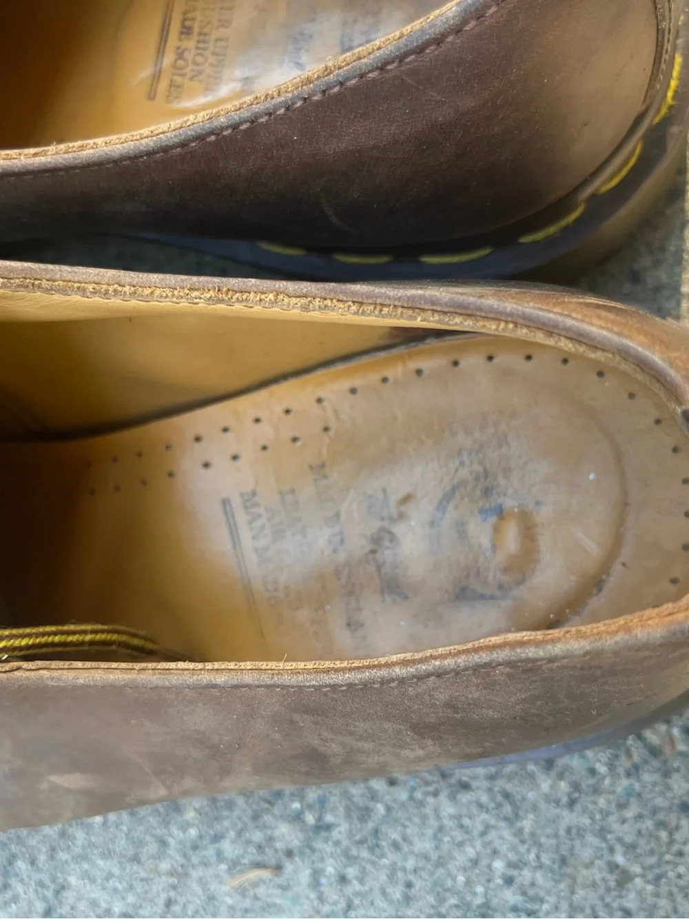 Dr. Martens Brown Oxford Lace Size 10 Men England